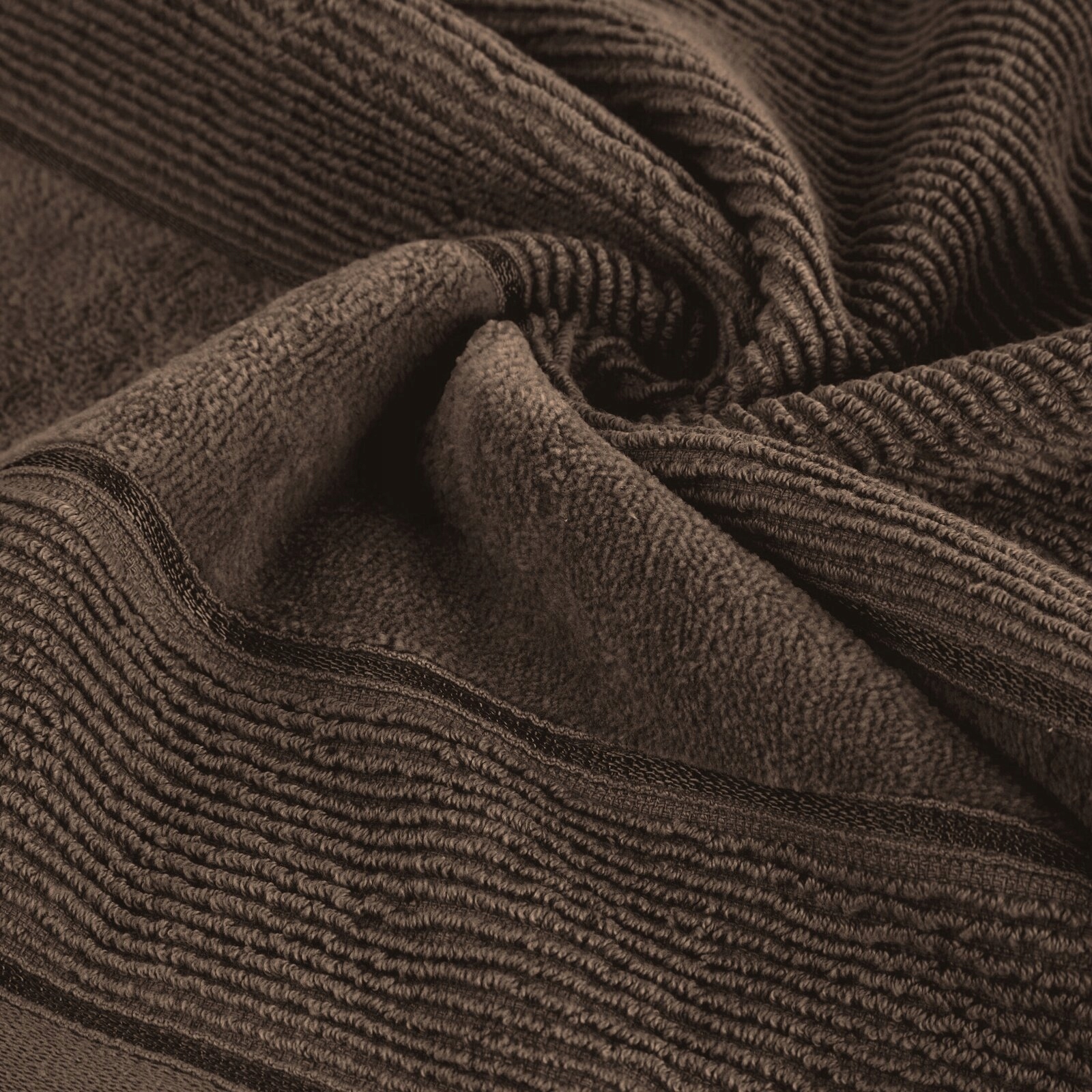 Ręcznik kąpielowy 70x140cm 500 gsm bawełna miękki chłonny brąz - obrazek 11