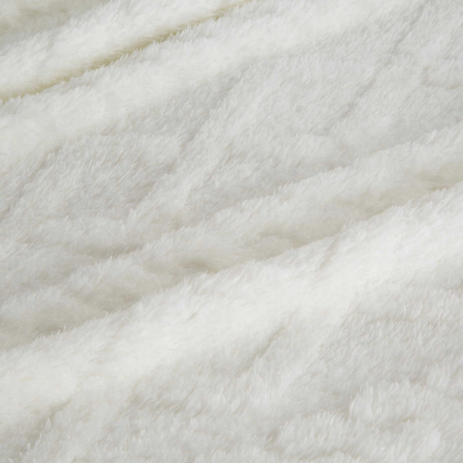 Prezent Mięciutki koc narzuta 150 cm x 200 gruby 260GSM biały - obrazek 8
