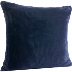 Poszewka dekoracyjna 45 x 45cm futrzana granatowy