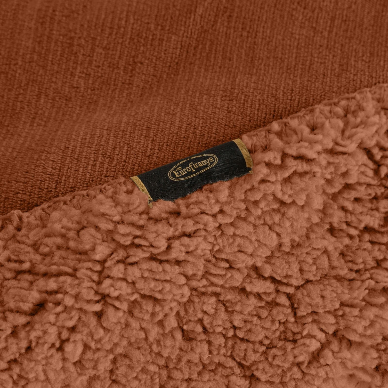 Koc narzuta dwustronny PREMIUM 170 x 210 cm ceglany - obrazek 9