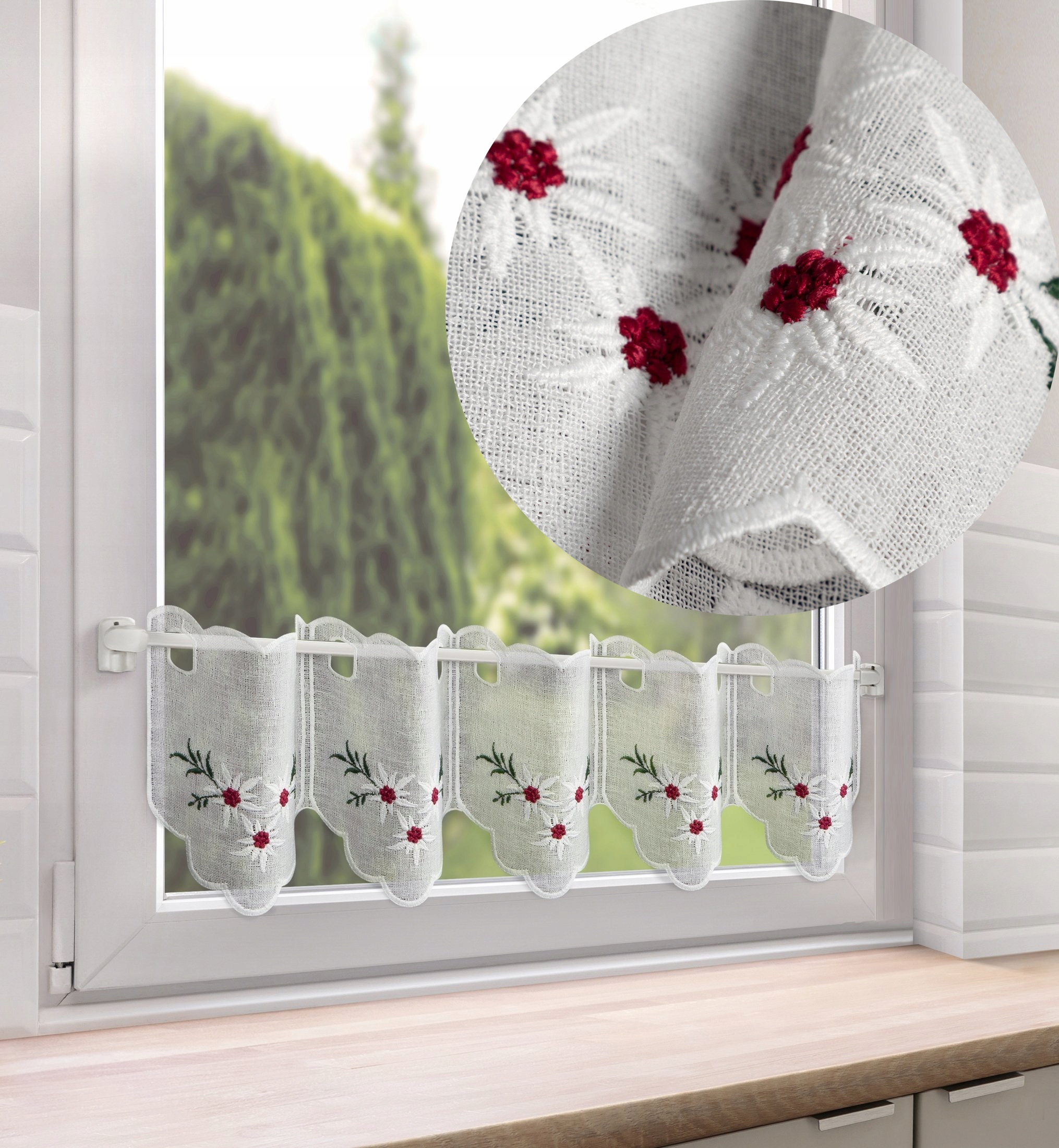 FIRANA DO KUCHNI NATURALNY + CZERWONY KOLOR WYS 17 CM ZAZDROSTKA - obrazek 9