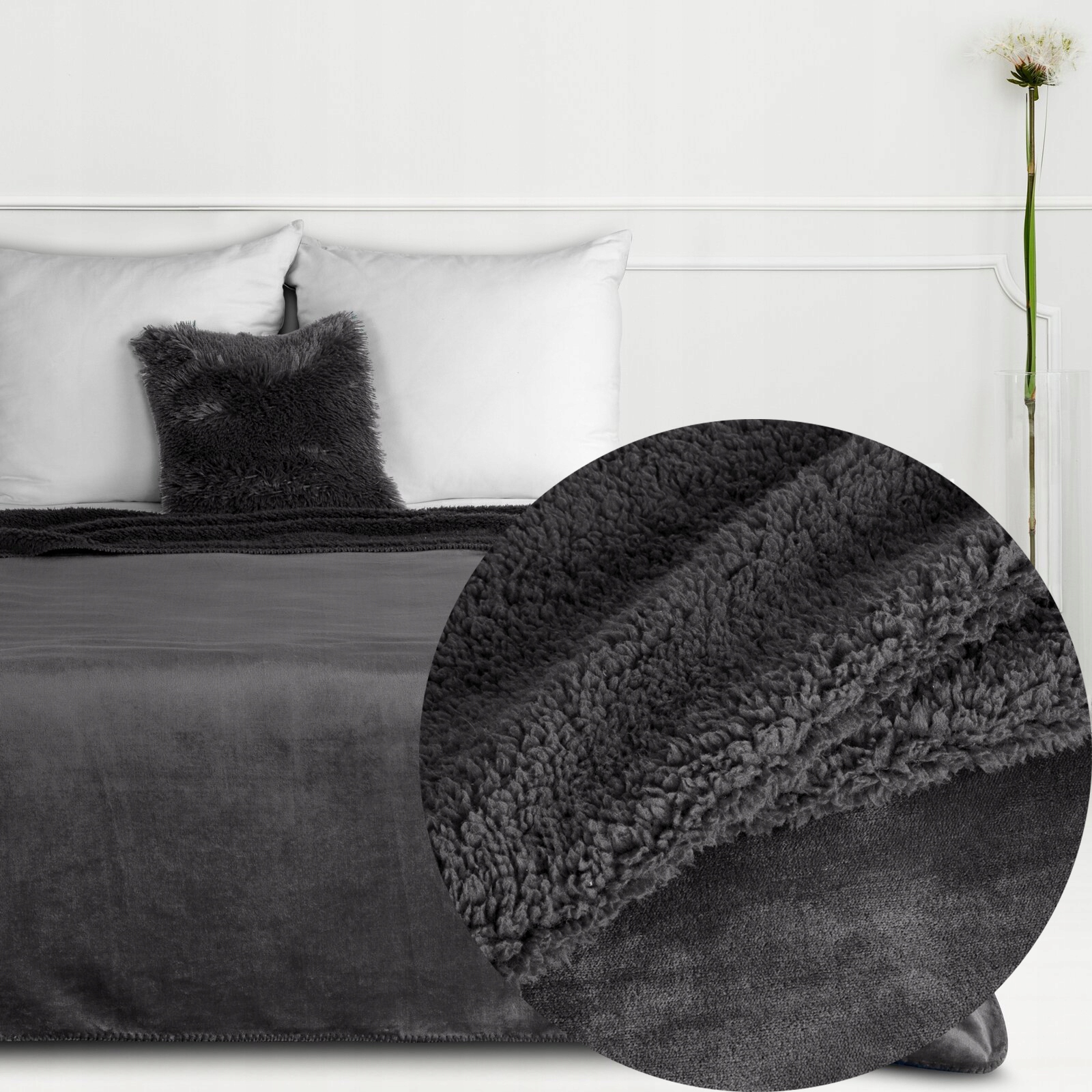 Mięciutki koc narzuta dwustronny 200 cm x 220 cm kolory - obrazek 14