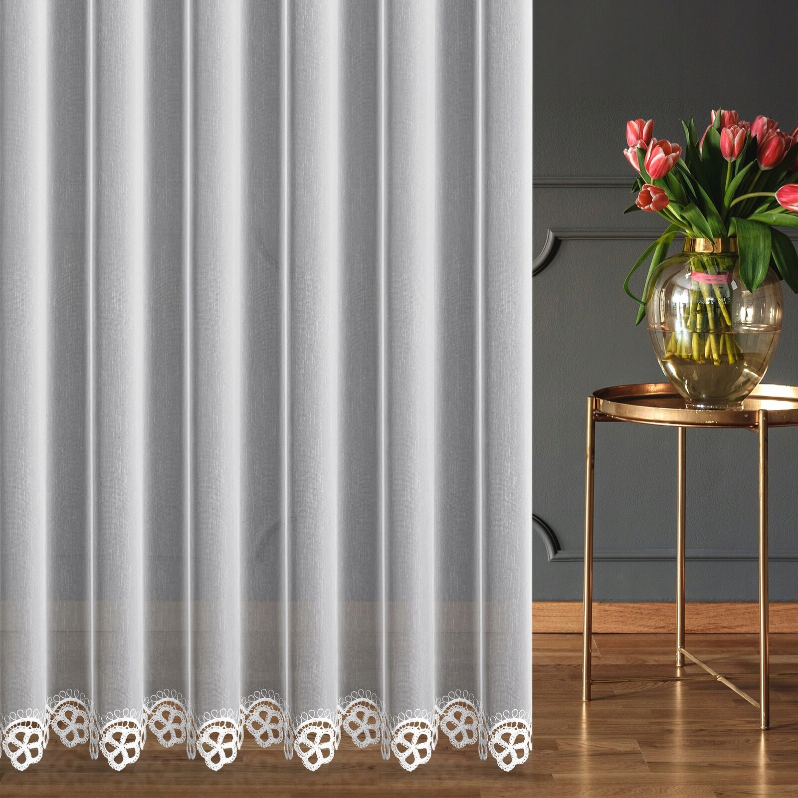 FIRANA GOTOWA Z TAŚMĄ NA WYMIAR WYS 160 BEZ PRASOWANIA - obrazek 7