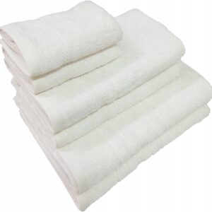 Ręcznik 2 x 30x50 + 2 x 50x90 + 2 x 70x140 450g komplet kremowy