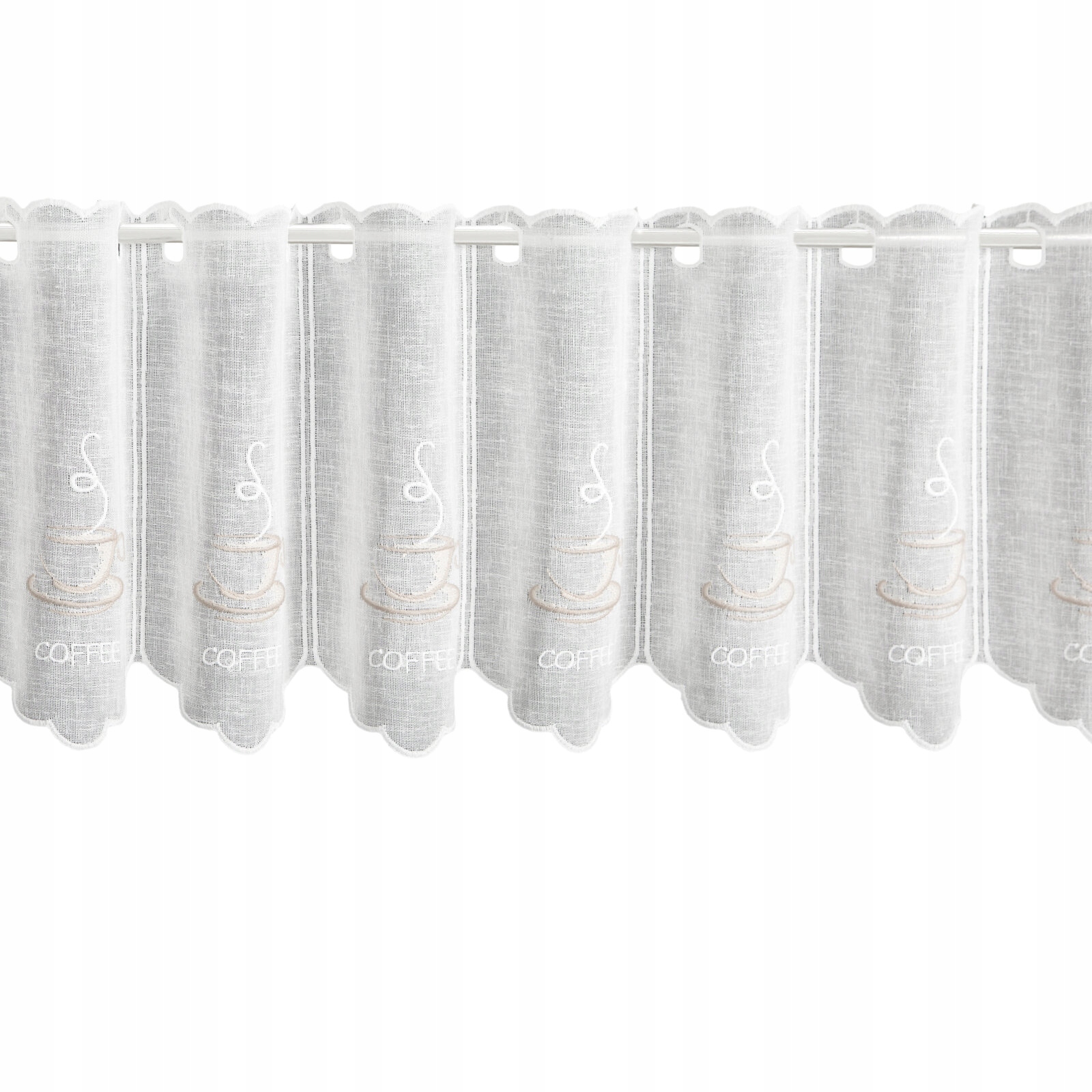 FIRANA DO KUCHNI KOLOR NATURA+BEŻ HAFT WYS 40 CM ZAZDROSTKA - obrazek 12