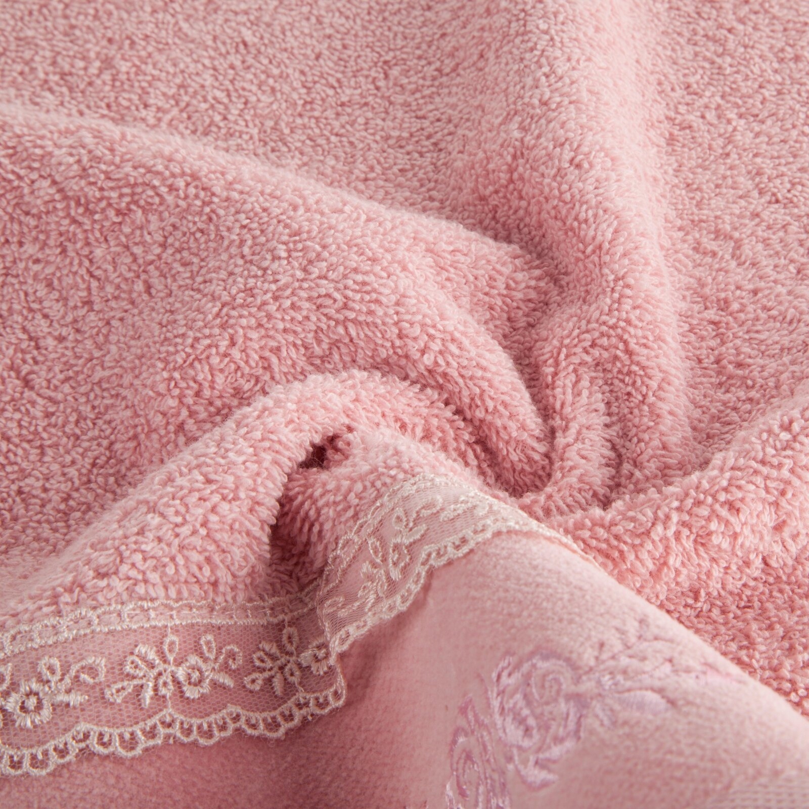 Piękny mięciutki ręcznik kąpielowy bawełna 70x140 różowy prezent - obrazek 10