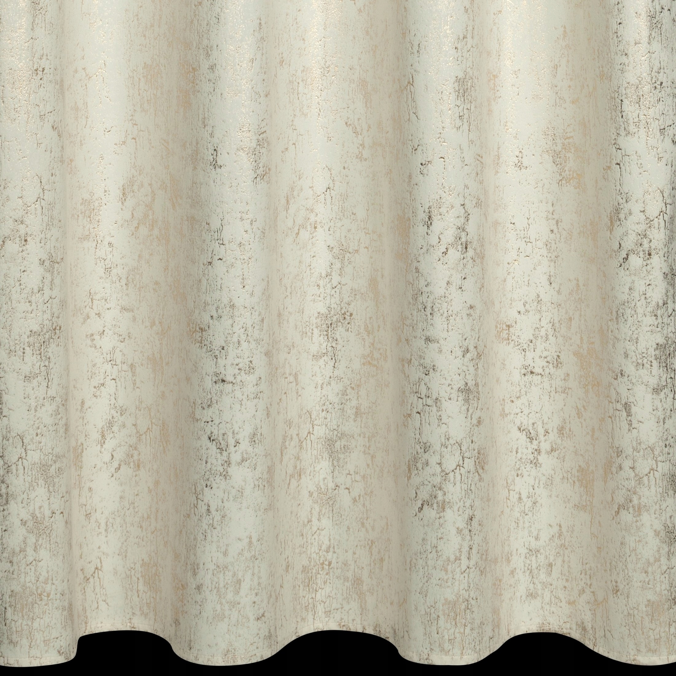 Zasłona 140X270 kremowa welwetowa z nadrukiem taśma - obrazek 11