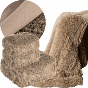 ZESTAW 170x210 + 2 x 70x160 Koc narzuta włochacz futerkowy KOLORY