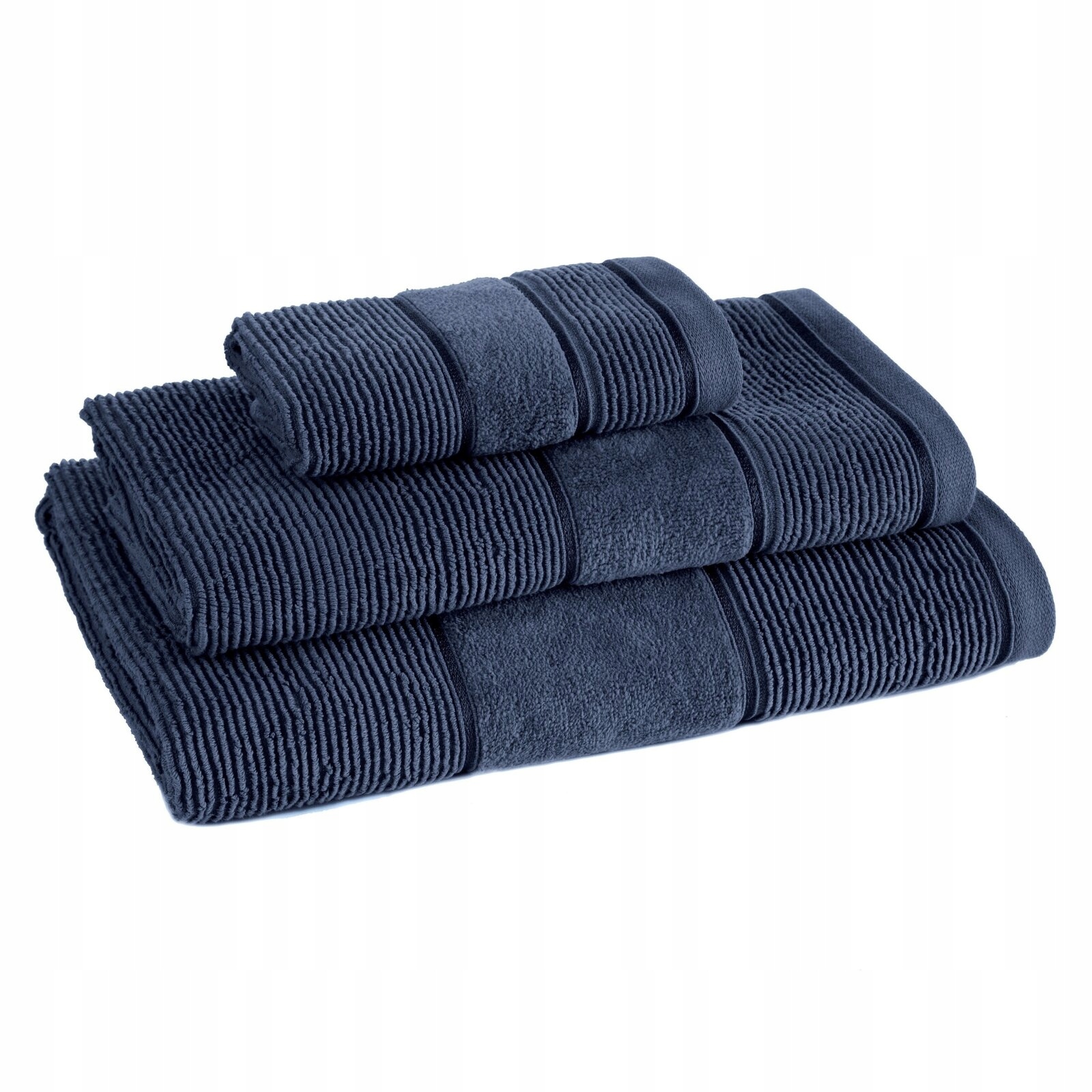 Ręcznik kąpielowy 50x90cm 500 gsm bawełna miękki chłonny granatowy - obrazek 12
