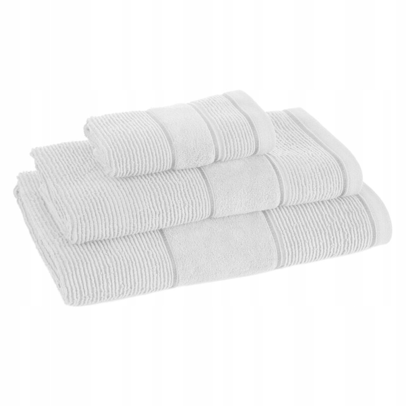 Ręcznik kąpielowy 50x90cm 500 gsm bawełna miękki chłonny biały - obrazek 11