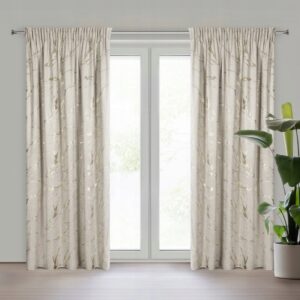 Zasłona Molly beż szampan 140x270 Eurofirany taśma