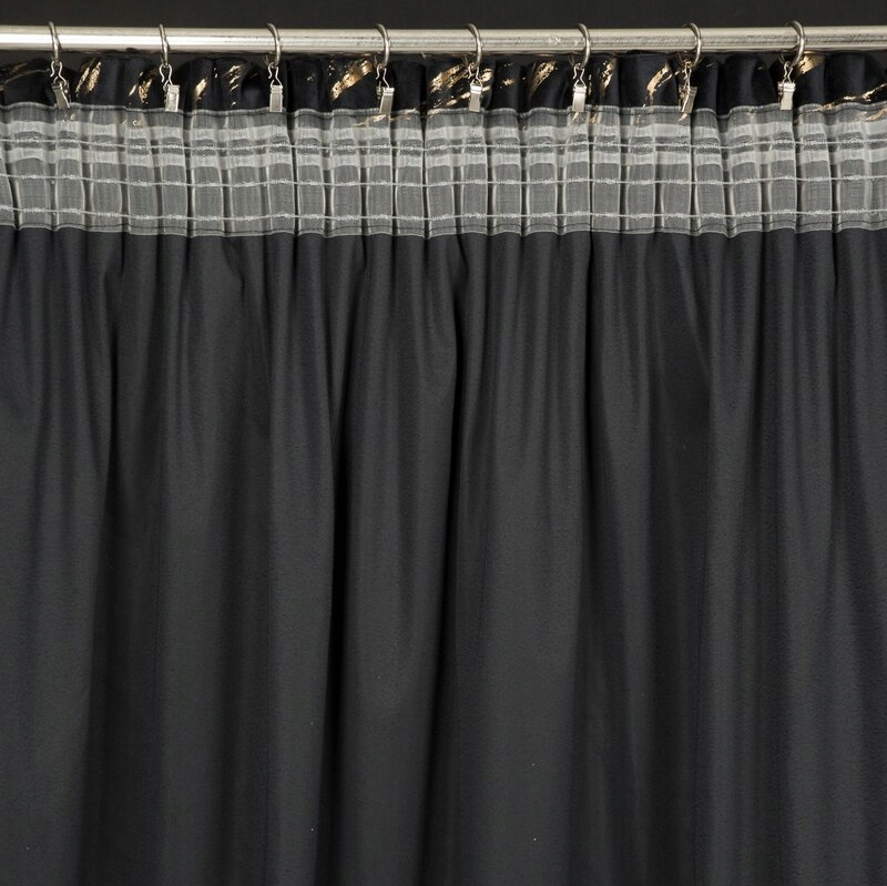 Zasłona Molly czarny szampan 140x270 Eurofirany taśma - obrazek 10