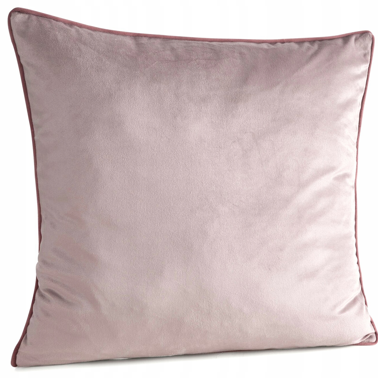 Zestaw Poszewka 45X45 + poduszka z wypełnieniem 30x50 pudrowa welwetowa - obrazek 5