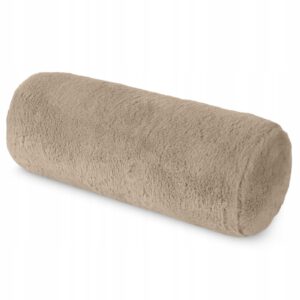 Poszewka w kształcie wałka z wypełnieniem 45 x 15cm jasny beż