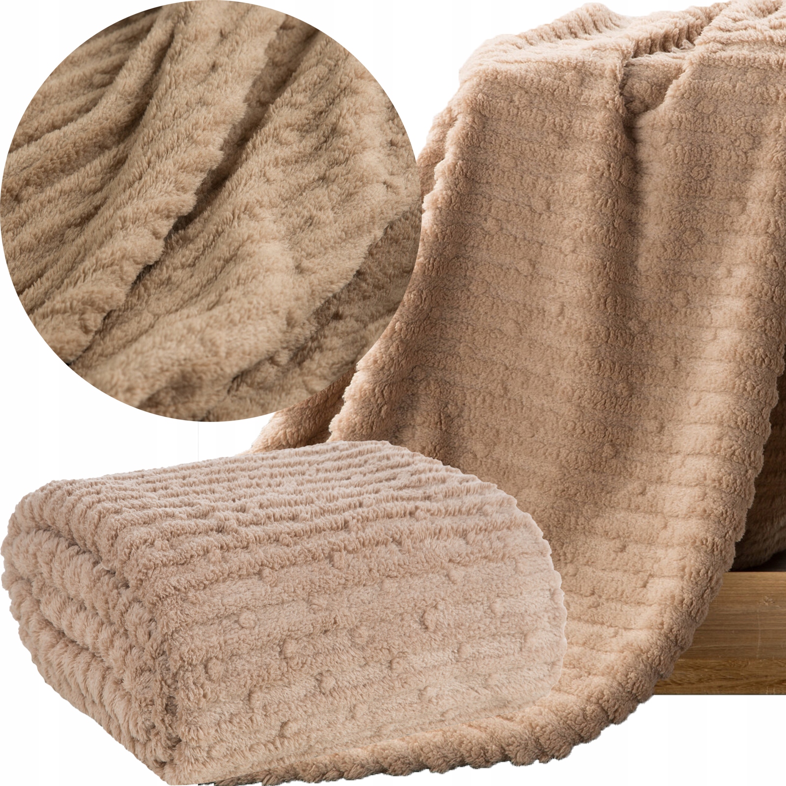 Mieciutki koc narzuta 150 cm x 200 cm KOLORY - obrazek 9