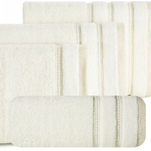 Ręcznik 2 x 50x90cm + 2 x 70x140cm 500g bawełna komplet kremowy