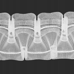 Taśma marszcząca żyłkowa 5 cm do firan smok 1:2