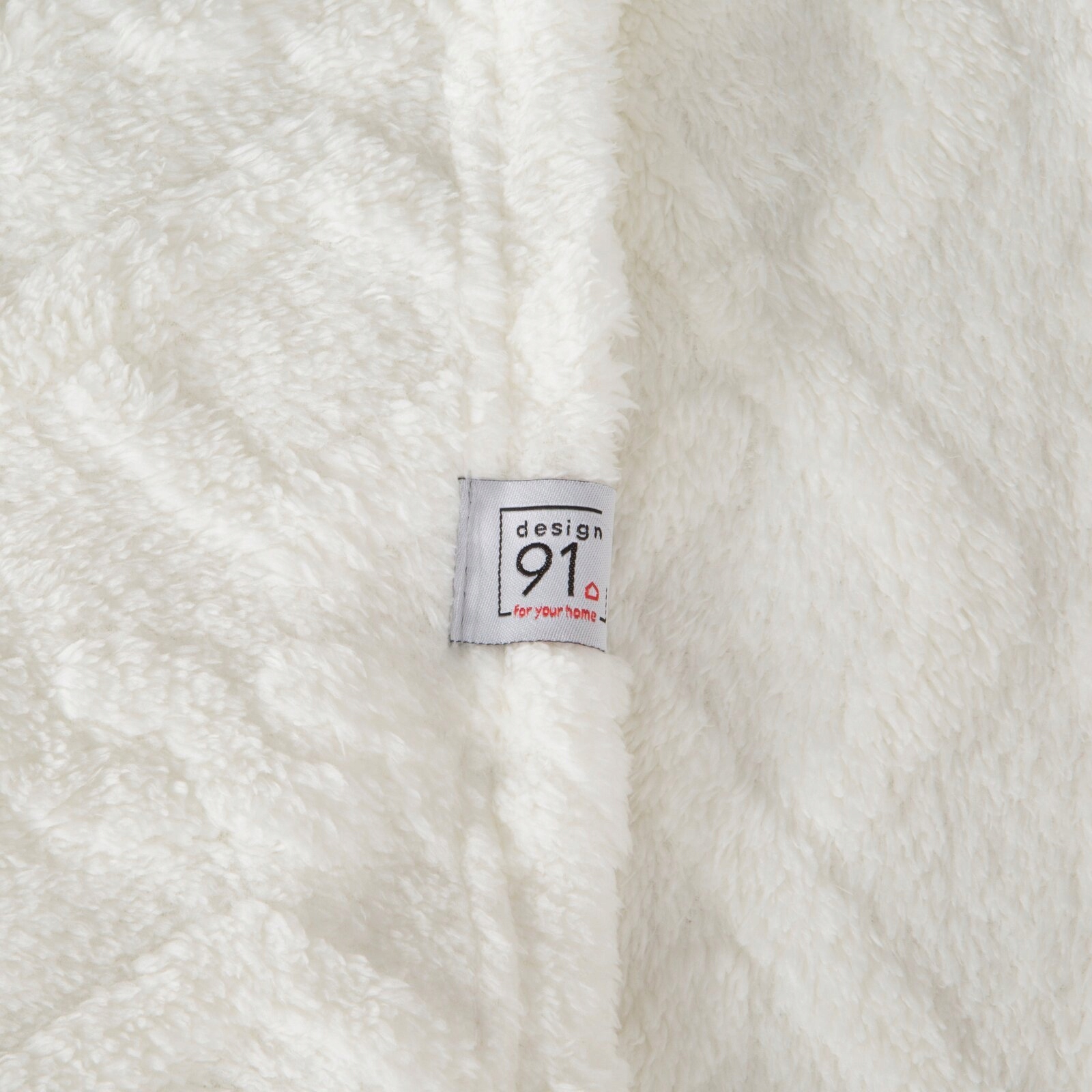 Prezent Mięciutki koc narzuta 200 cm x 220 gruby 260GSM biały - obrazek 4