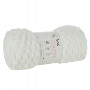 Koc narzuta 70 cm x 160 cm bardzo miękki w dotyku z efektem 3d