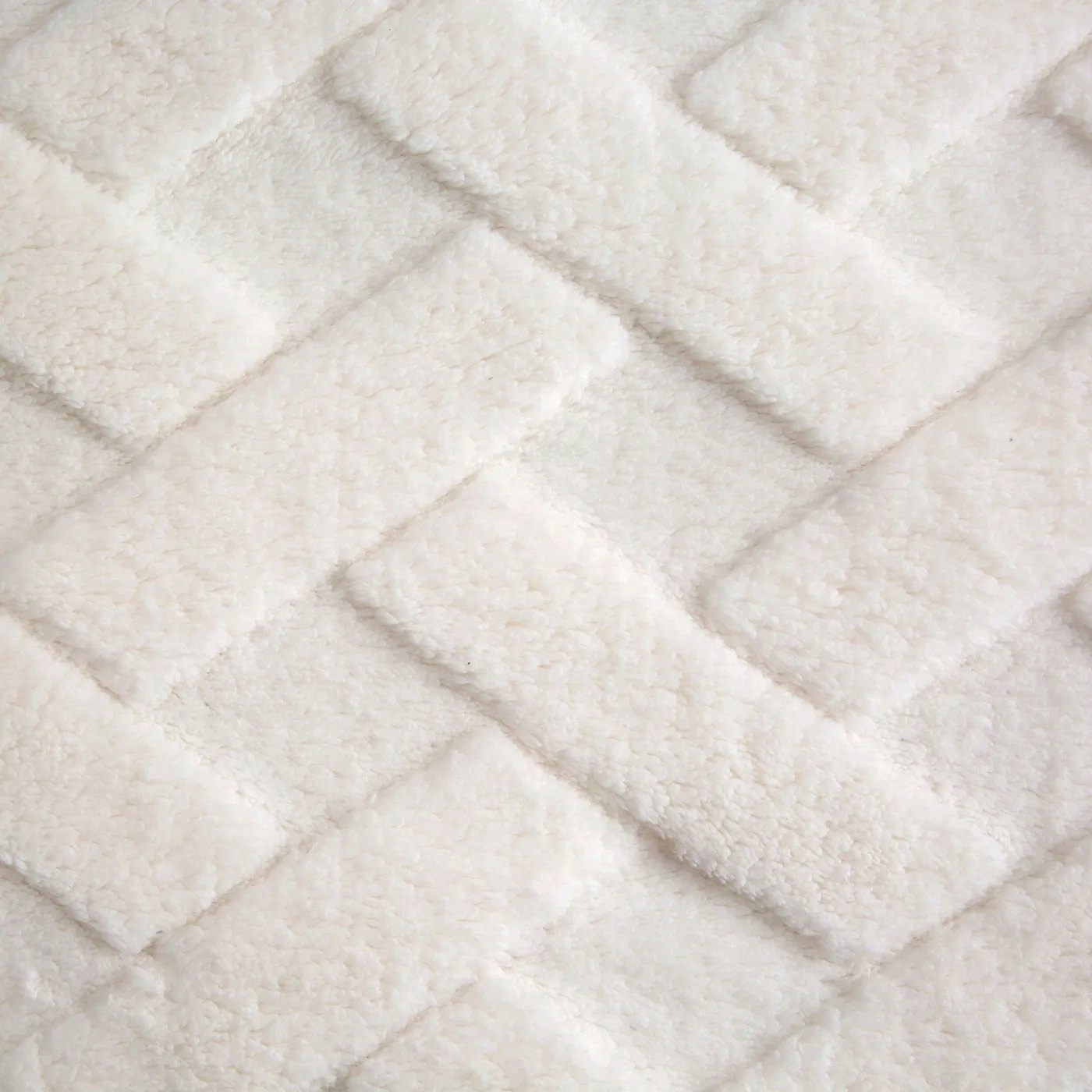 Koc narzuta 150x200 Caro krem gruby puszysty - obrazek 14