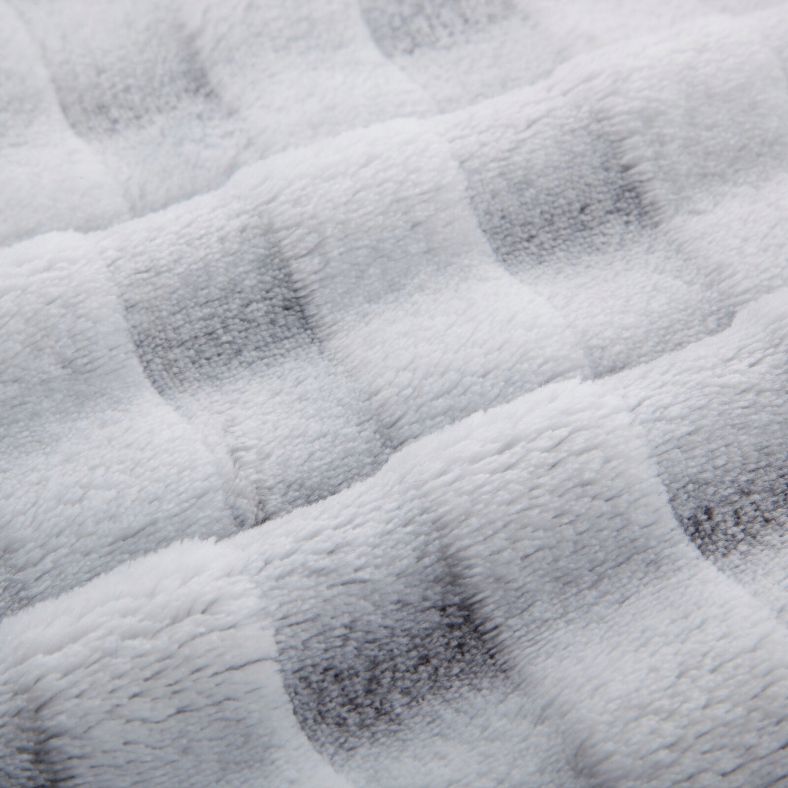 Koc narzuta 200x220 gruby mięciutki puszysty stalowy - obrazek 9