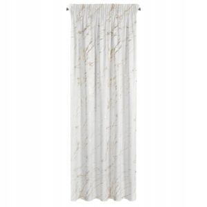 Zasłona Molly biały szampan 140x270 Eurofirany taśma