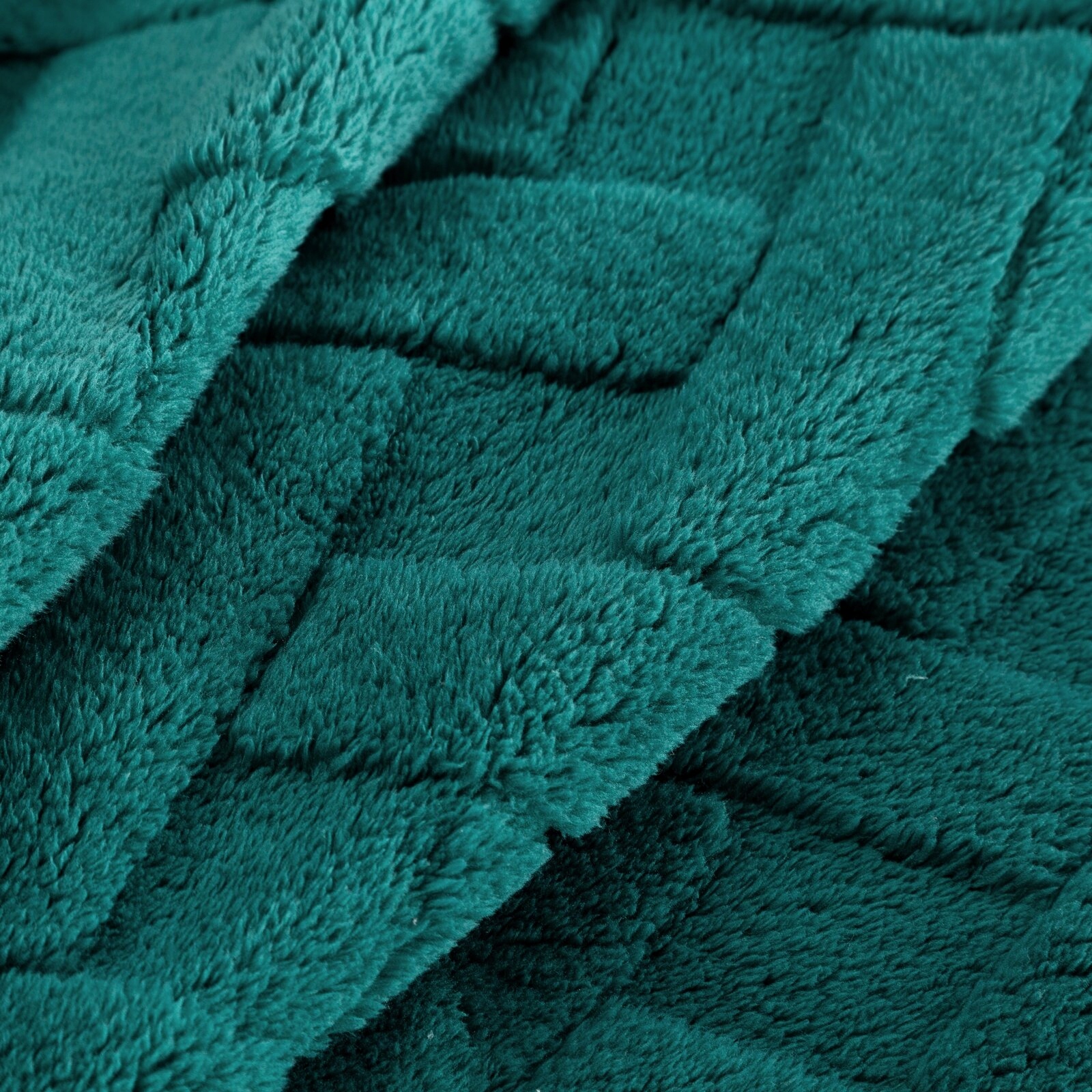 Koc narzuta 70x160 ciemny zielony gruby mięciutki puszysty - obrazek 13