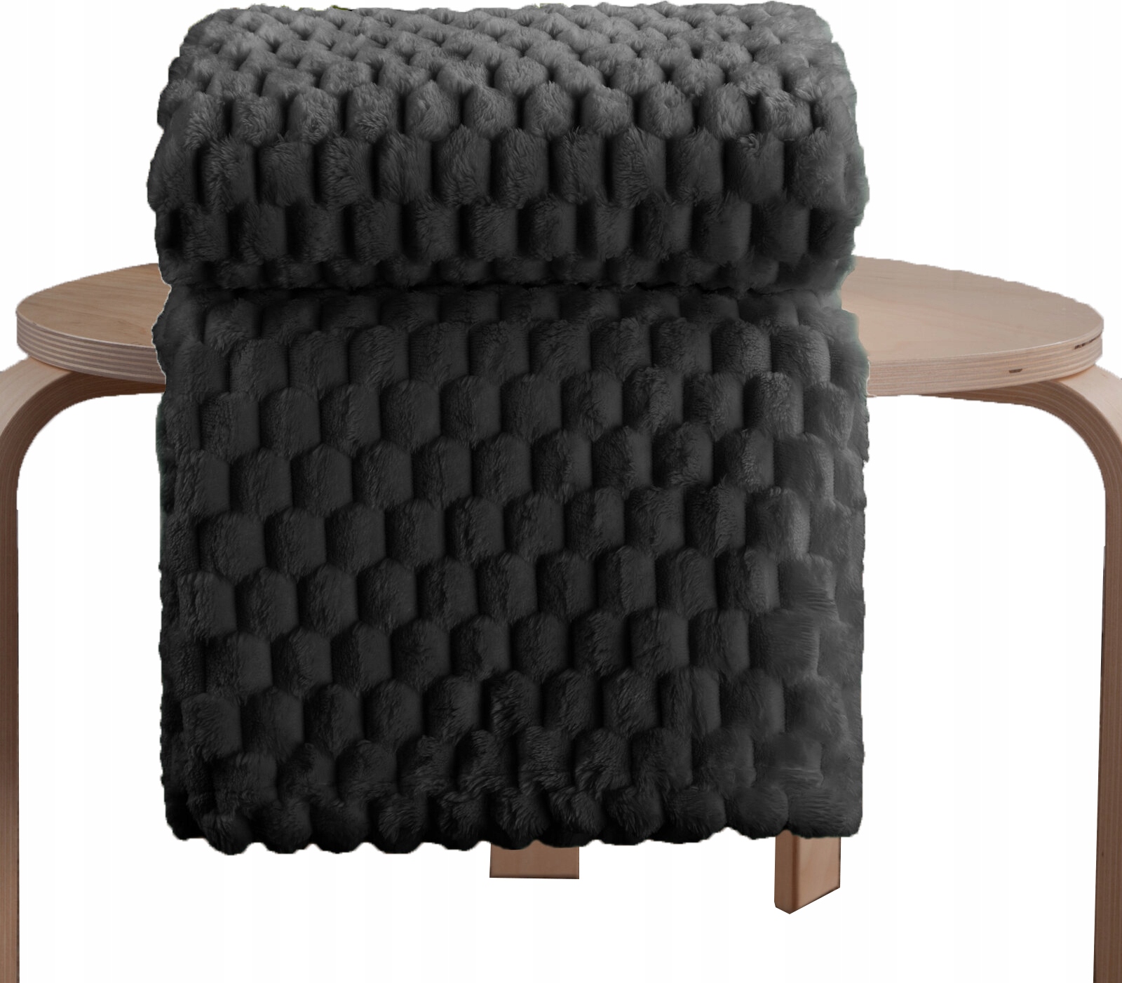 Koc narzuta 170 cm x 210 cm bardzo miękki w dotyku z efektem 3d - obrazek 12