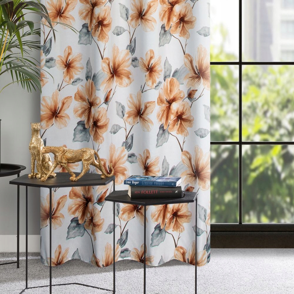 Zasłona półzaciemniające kółka 140 cm x 250 cm - obrazek 8