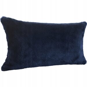 Futrzana poszewka dekoracyjna 30 x 50cm granatowy