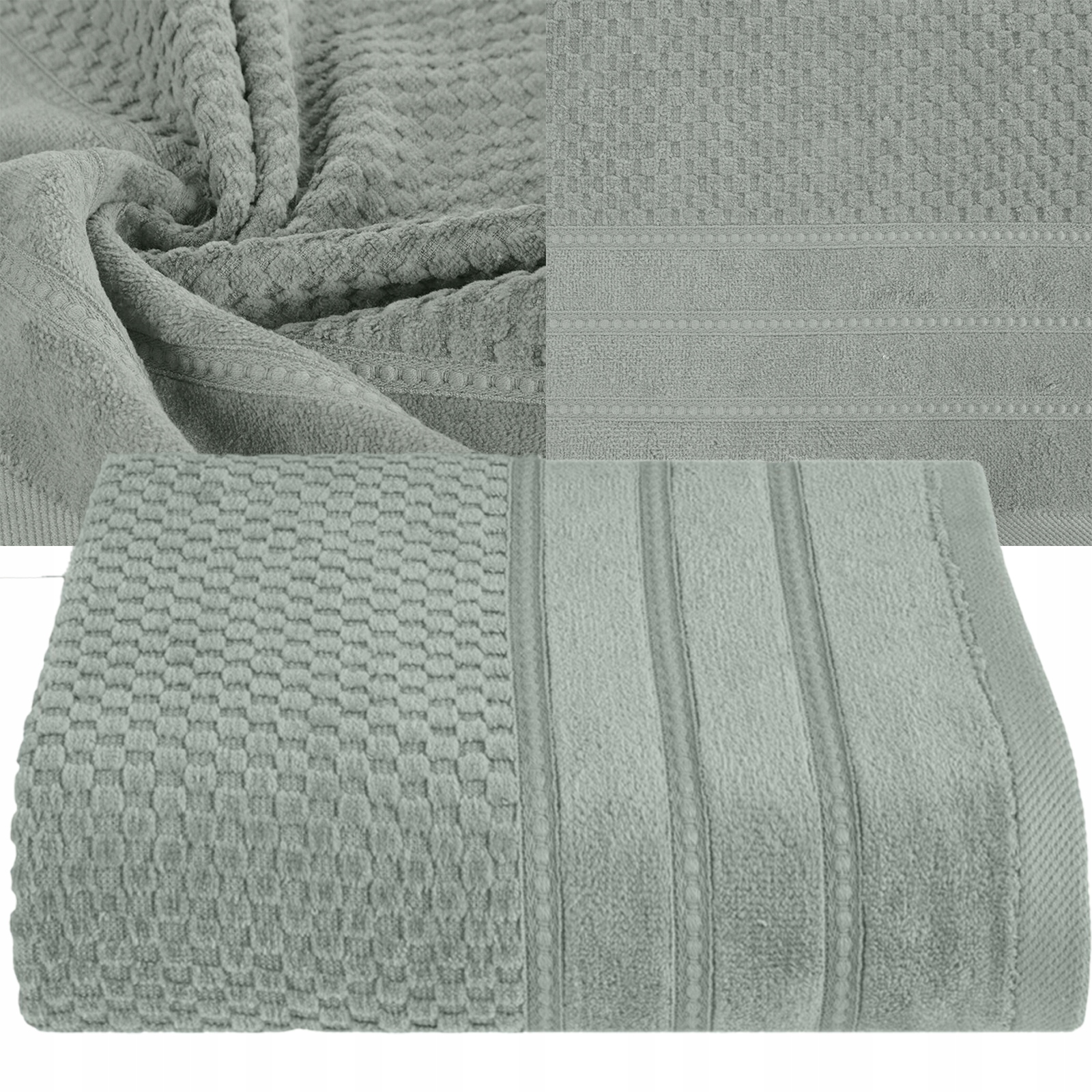 RĘCZNIK KĄPIELOWY BAWEŁNA 50x90 KOLORY PREZENT MIĘTOWY - obrazek 6