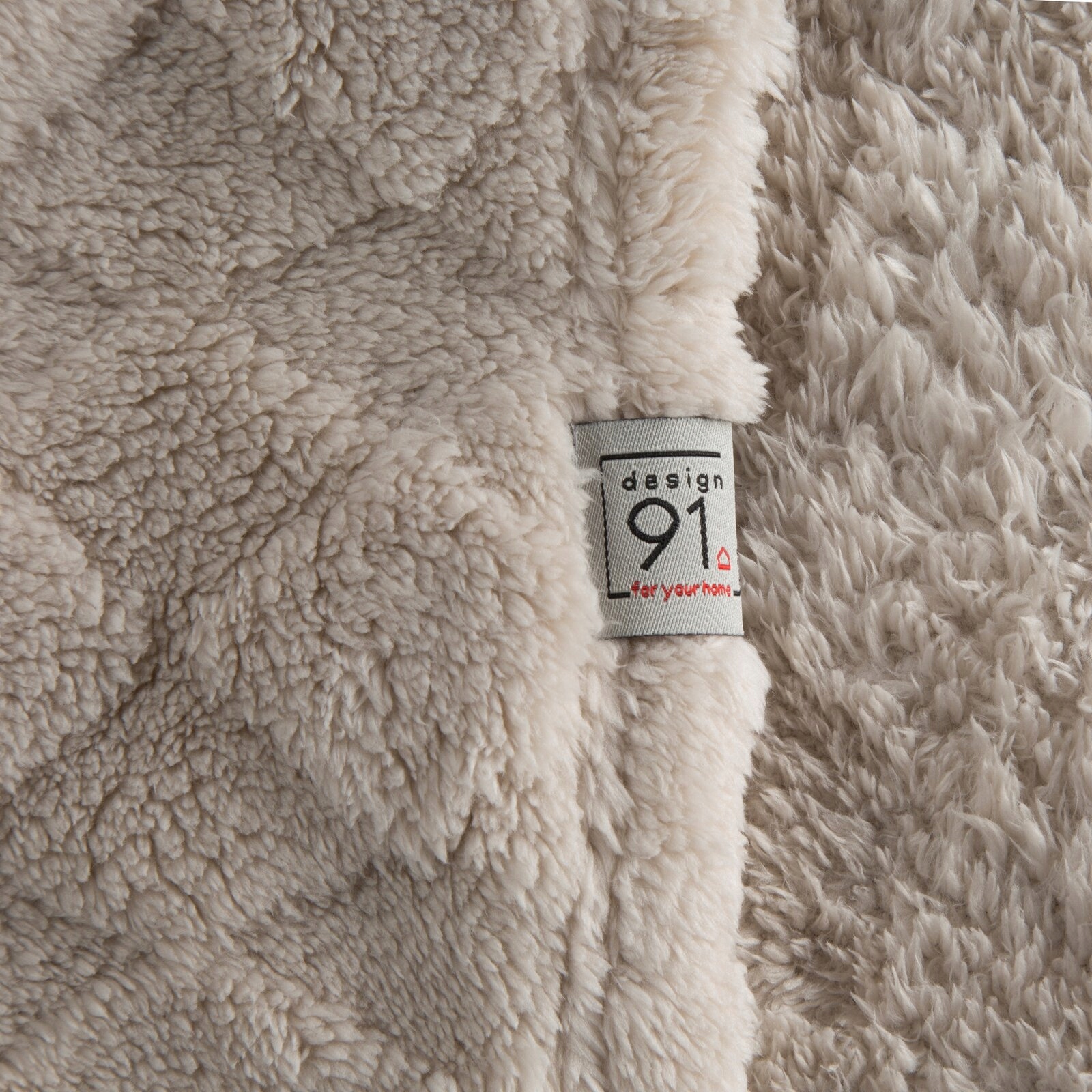 Koc narzuta 200x220 gruby mięciutki puszysty beżowy - obrazek 9