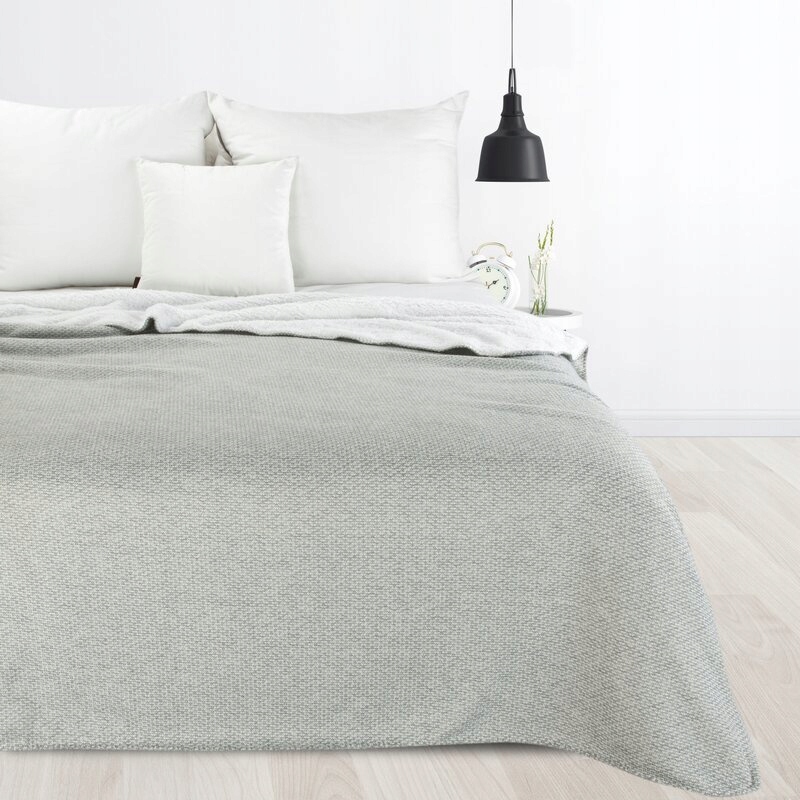 Prezent Koc narzuta dwustronny PREMIUM 200 x 150cm srebrny - obrazek 9