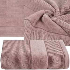 Ręcznik kąpielowy 50x90cm 500 gsm bawełna miękki chłonny pudrowy