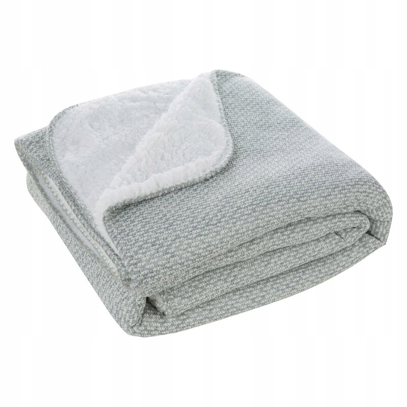 Prezent Koc narzuta dwustronny PREMIUM 200 x 150cm srebrny - obrazek 14