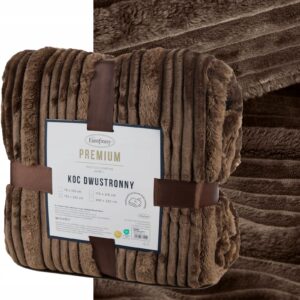 Koc narzuta mięciutki gruby 220 cm x 200 cm