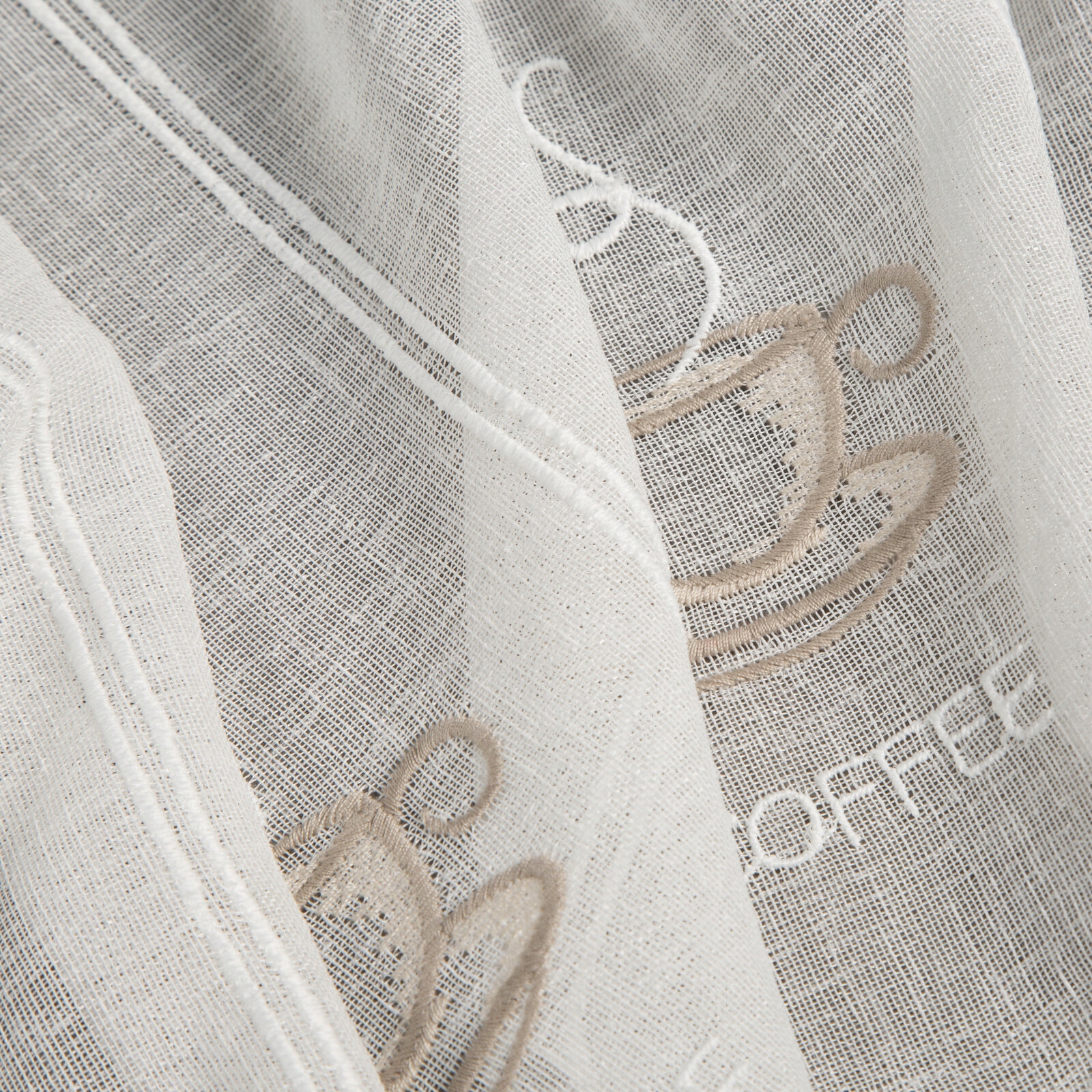 FIRANA DO KUCHNI KOLOR NATURA+BEŻ HAFT WYS 60 CM ZAZDROSTKA - obrazek 16