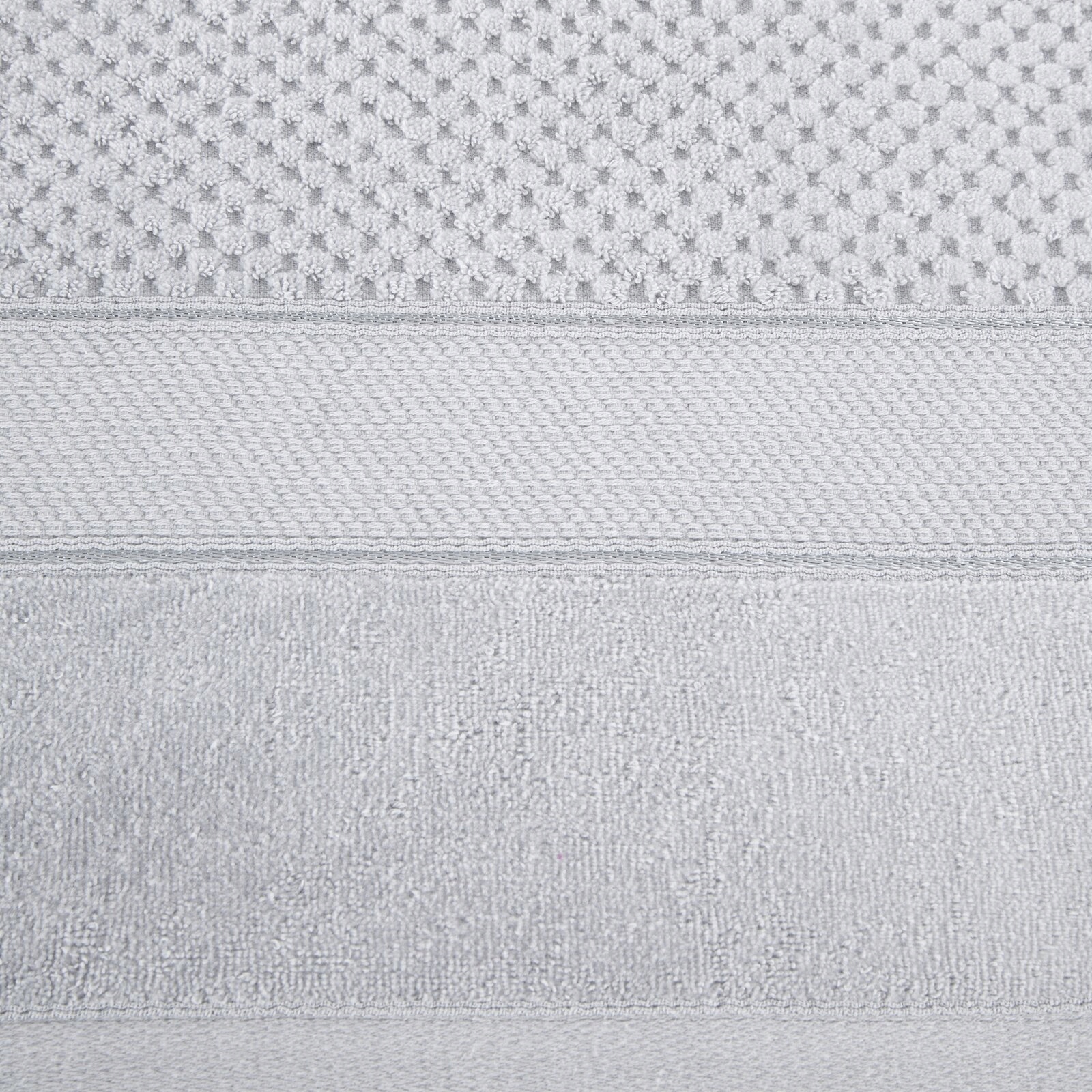 RĘCZNIK Z NATURALNEJ BAWEŁNY 50X90 SREBRNY - obrazek 6