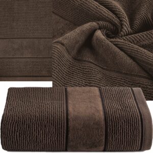 Ręcznik kąpielowy 50x90cm 500 gsm bawełna miękki chłonny brąz