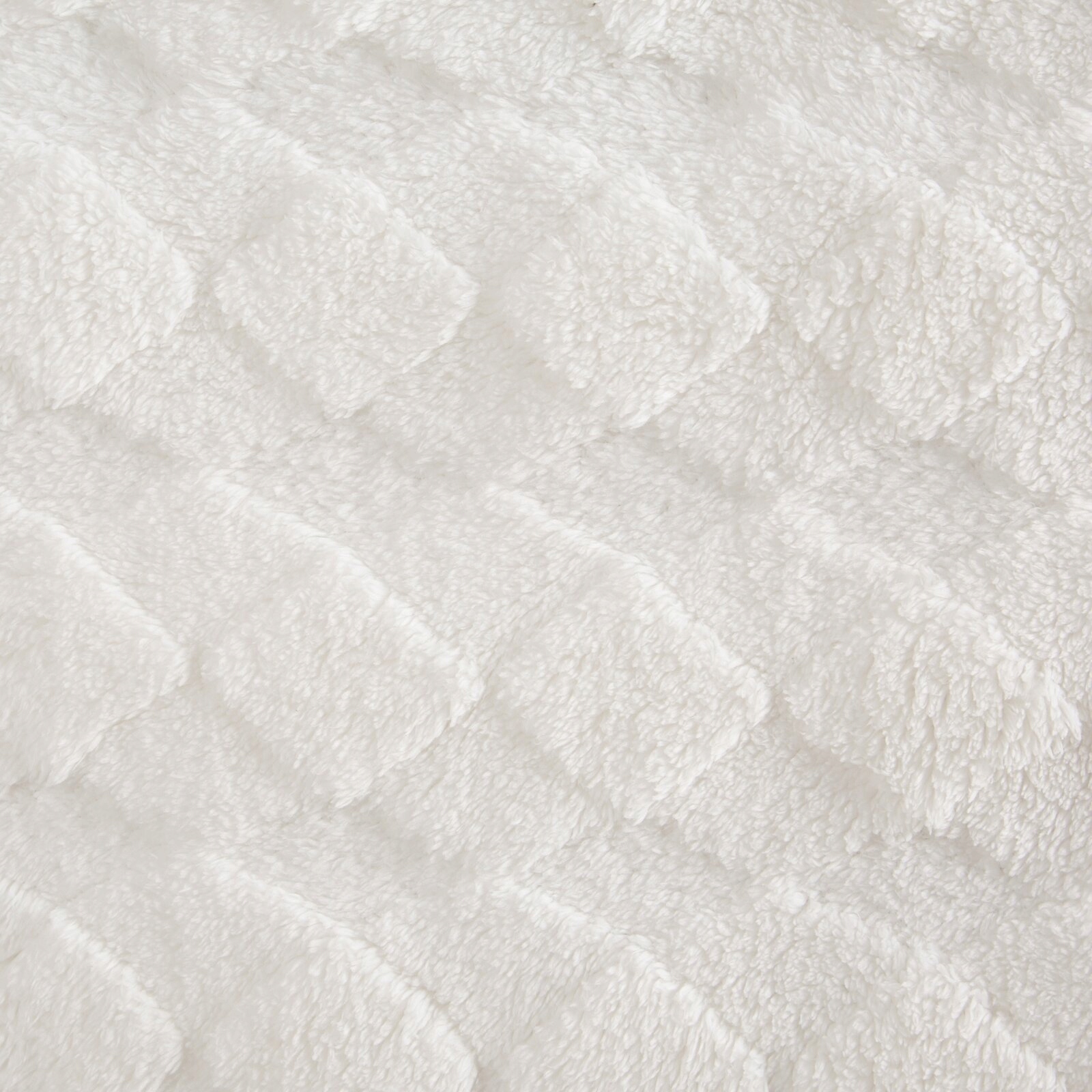 Koc narzuta 200x220 gruby mięciutki puszysty kremowy - obrazek 7