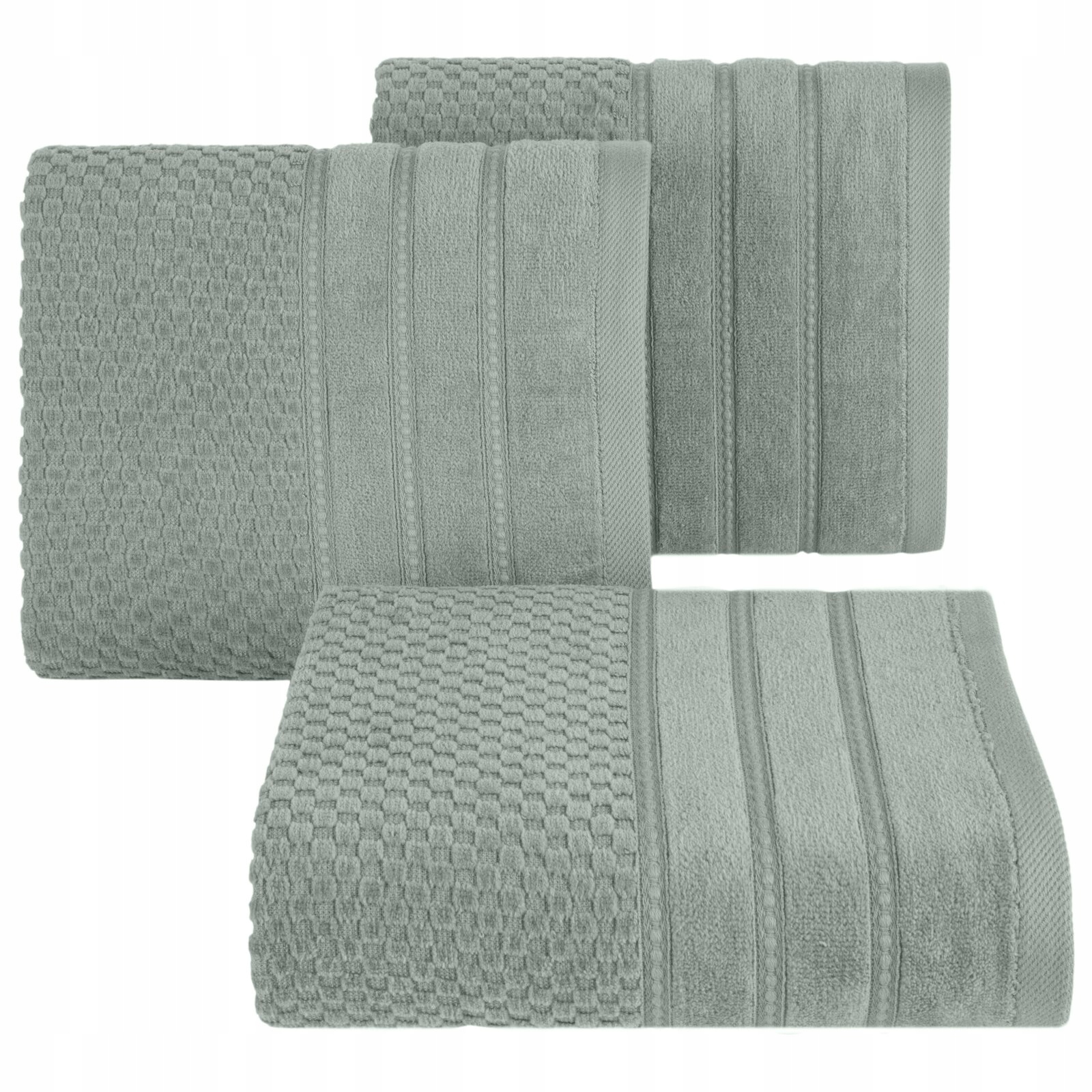 RĘCZNIK KĄPIELOWY BAWEŁNA 50x90 KOLORY PREZENT MIĘTOWY - obrazek 5