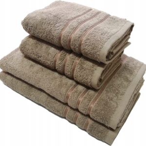 KOMPLET RĘCZNIKI KĄPIELOWE 4 szt PREZENT