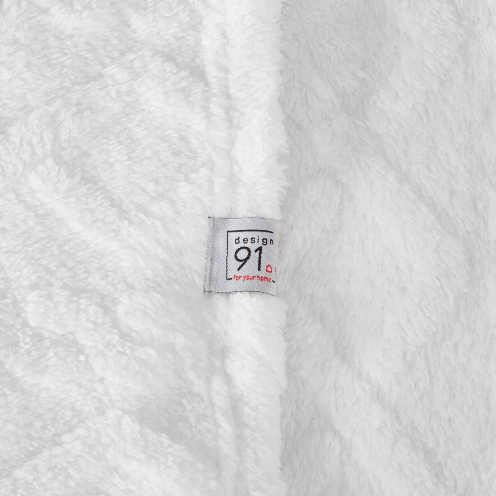 Prezent Mięciutki koc narzuta 150 cm x 200 gruby 260GSM biały - obrazek 11