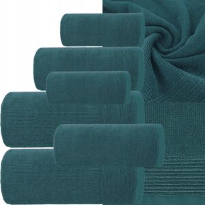 Ręcznik 2x30x50cm + 2 x 50x90cm + 2 x 70x140cm 500g bawełna zestaw c.turkus