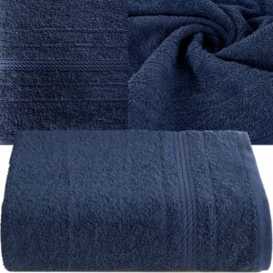 Miękki ręcznik kąpielowy 70X140 gramatura 450 GRANATOWY