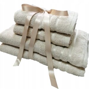 KOMPLET RĘCZNIKI KĄPIELOWE 4 szt PREZENT