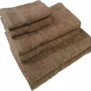 Ręcznik 2 x 30x50 + 2 x 50x90 + 2 x 70x140 450g komplet brązowy