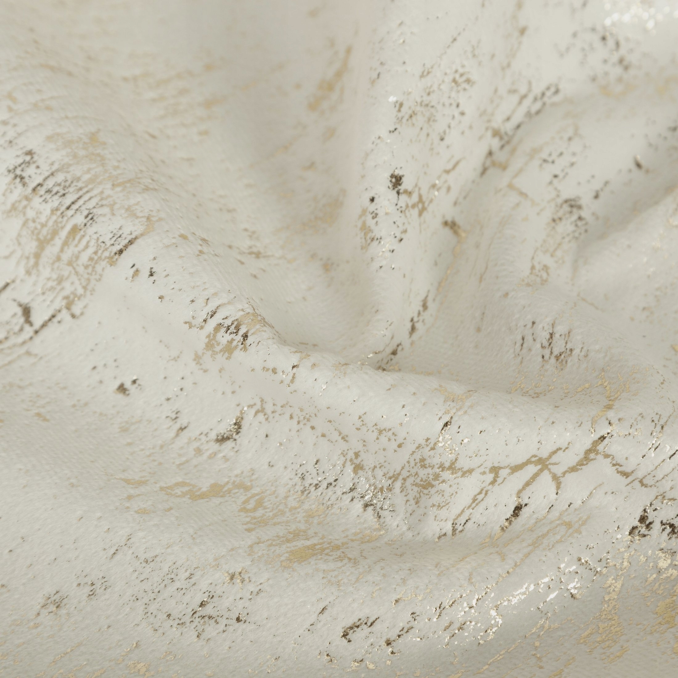 Zasłona 140X270 kremowa welwetowa z nadrukiem taśma - obrazek 12