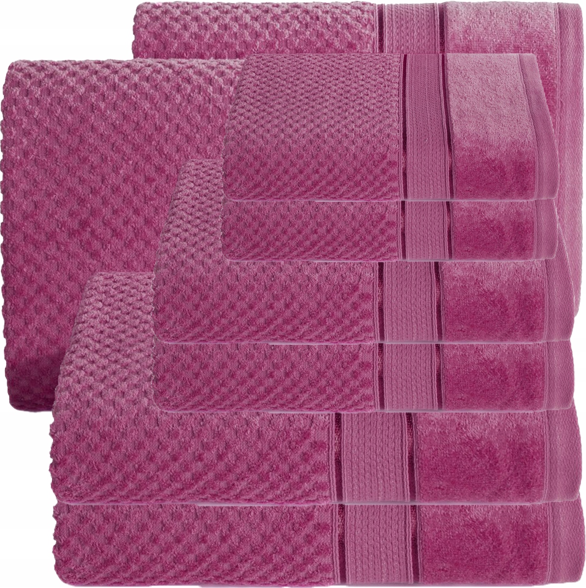 KOMPLET RĘCZNIKÓW 4x SZTUK RĘCZNIKI PREZENT bawełna 500 g/sm - obrazek 13