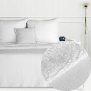 Mięciutki koc narzuta dwustronny 200 cm x 220 cm kolory
